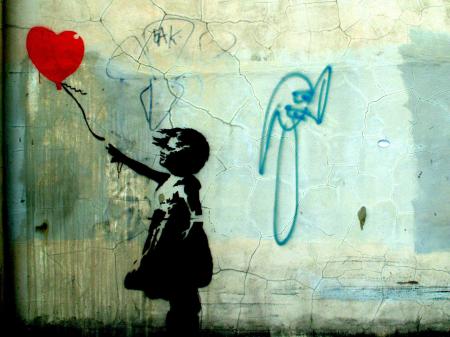Banksy mural, 'Girl with Balloon'